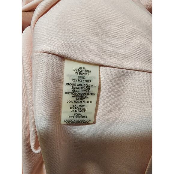 VINCE CAMUTO PINK KNEE LENGTH DRESS SLEEVELESS PLEATS KEYHOLE BOW SIZE 6 - Picture 7 of 7